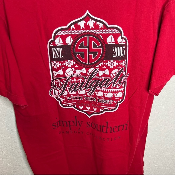 Simply Southern USC Red Game Day Collection T Shirt - Picture 4 of 8